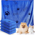 Chumia 4 Pcs Dog Towels for Drying Dog Puppy Bulk Microfiber Absorbent Paw by Chumia