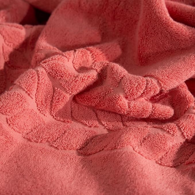 BAGNO MILANO Organic Turkish Cotton Bath Towels, Luxury Jacquard Collection - Image 4