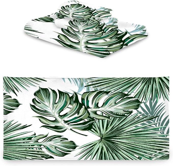 Deliciosa Palms Tropical Plants 3 Piece Towel Bathroom Sets, 1 Bath Towel - Image 8
