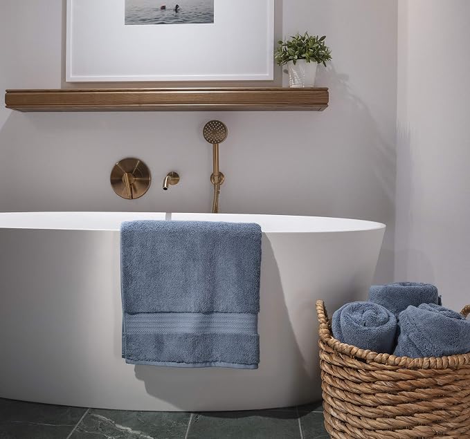 100% Organic Cotton Bath Towel Set | Bathroom Luxury Towel Set of 6 | GOTS - Image 7