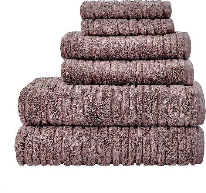 SKL Home CloudSoft Cotton Luxury Bath Towel, Soft Plum - Image 7