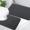 OLANLY Bathroom Rugs Sets 2 Piece, Soft Absorbent Chenille Bath Mats and by OLANLY