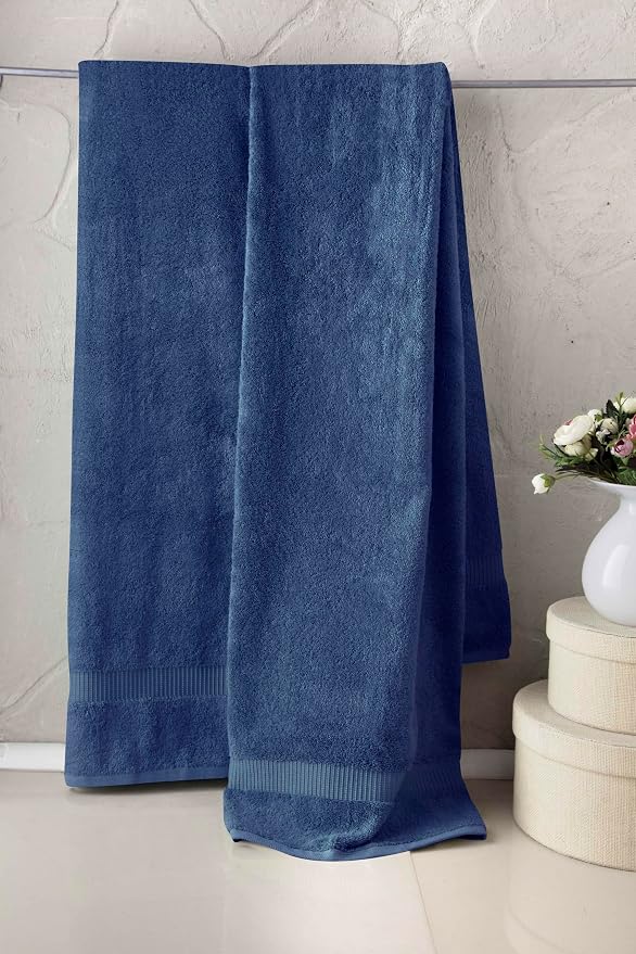 SALBAKOS 100% Turkish Cotton Extra Large Bath Sheet Set of 2 35x70 inch | - Image 2