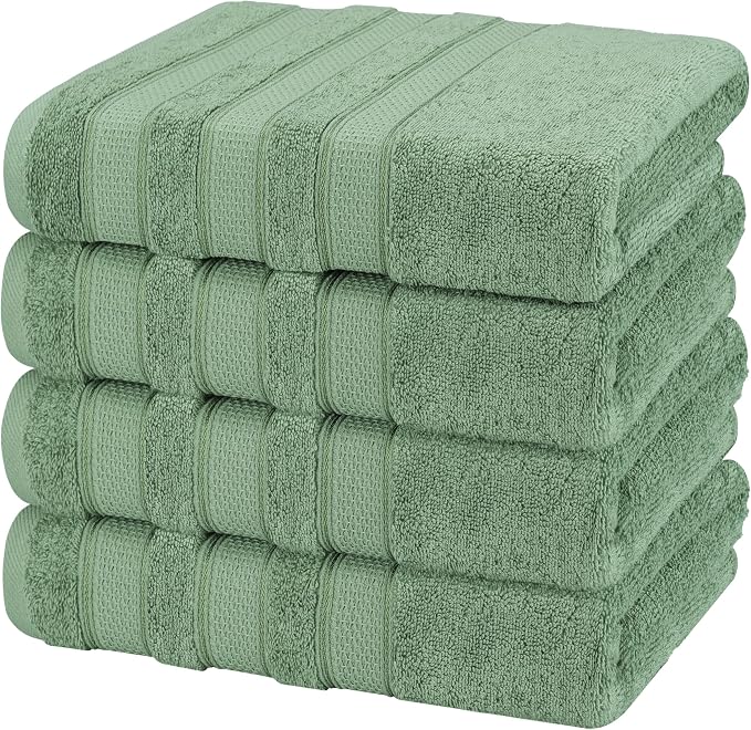 American Soft Linen Salem 100% Cotton Turkish 4 Piece Bath Towels - Image 5