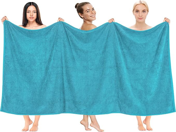 Cotton Paradise 100% Cotton 40x80 Oversized Bath Sheet, Extra Large Turkish by UNITEDHOMETEXTILE
