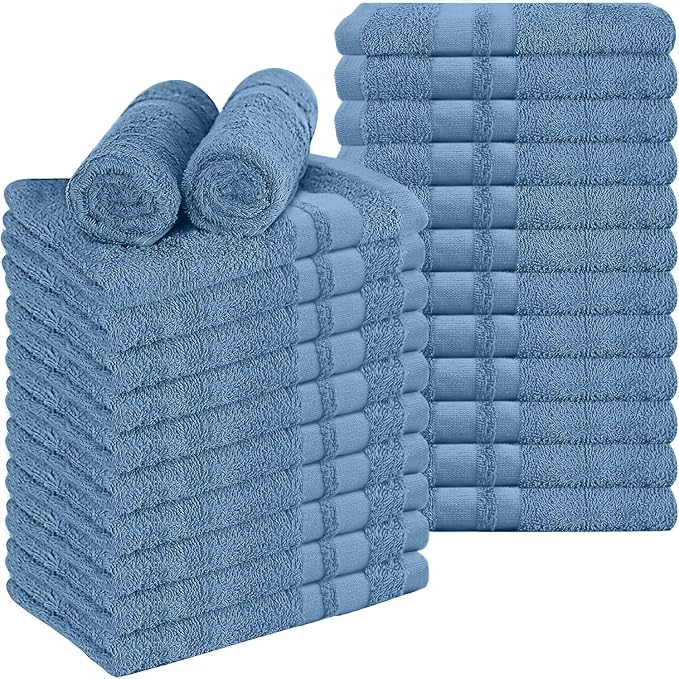 RIVERSIDE Pack of 24 Salon Towels Set – 16 x 26 Inches, 100% Ring Spun Cotton - Image 8