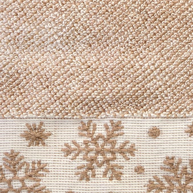 SKL Home Christmas/Winter Heather Snowflake 100% Cotton Premium 2-Piece Hand - Image 7