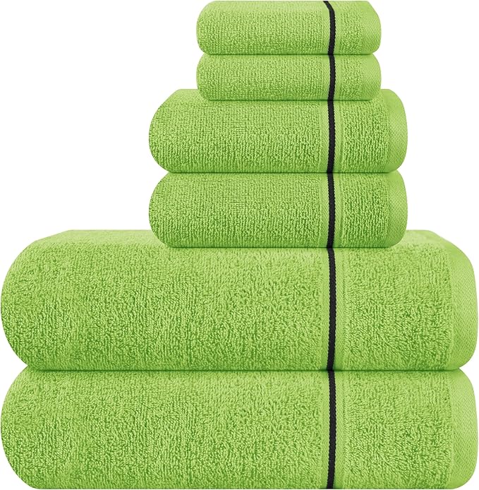 MyOwn Ultra Soft 6 Pack Cotton Towel Set, Contains 2 Bath Towels 28x55 inch by Unknown