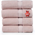 Ample Decor 100% Cotton Soft Pink Bath Towel by AmpleDecor