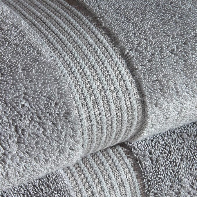 Christy Supreme Hygro 6 Piece Towel Set | Silver | 100% Luxury Supima Cotton | - Image 3