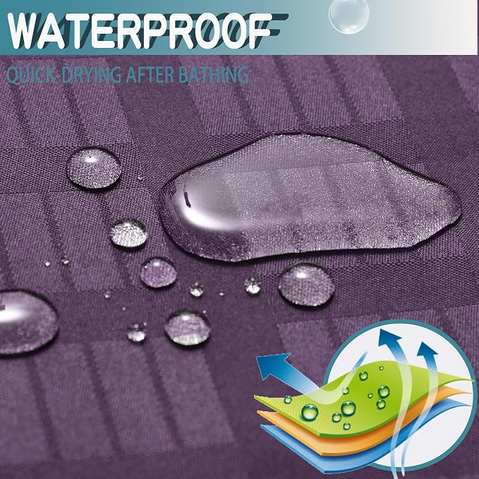 Conbo Mio Extra Wide No Hook Shower Curtain - Image 7