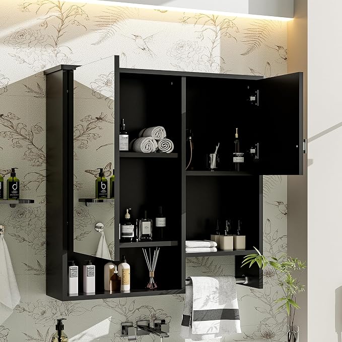 29'' x 28'' Modern Wall Mounted Bathroom Medicine Cabinet, Bathroom Wall - Image 3