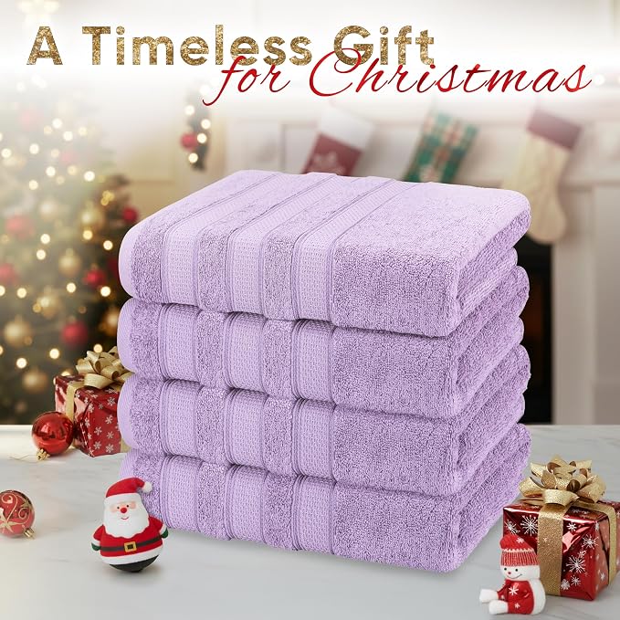 American Soft Linen Salem 100% Cotton Turkish 4 Piece Bath Towels - Image 2