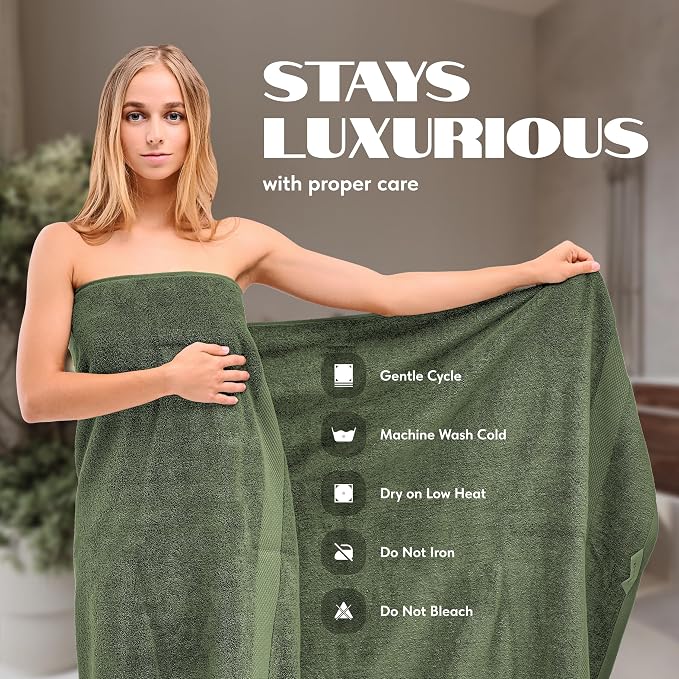 White Classic Luxury Soft Bath Sheet Towels - Image 6