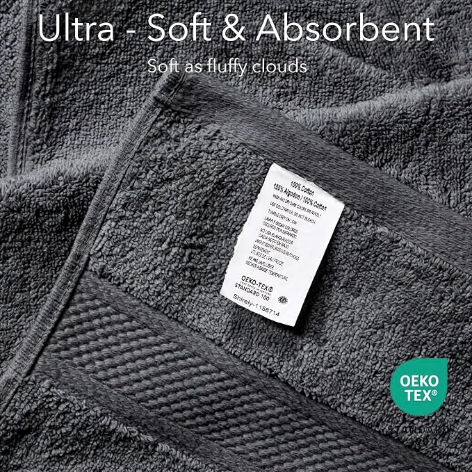 Cloudura Luxury Bath Towels-100% Cotton | Quick Dry | Lightweight | Thick I Good - Image 2