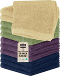 Utopia Towels 12 Pack Cotton Washcloths Set, 100% Ring Spun Cotton, Premium by UTOPIATOWELS