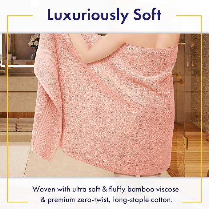 Ultra Soft & Plush Viscose from Bamboo Bath Sheets - Image 2