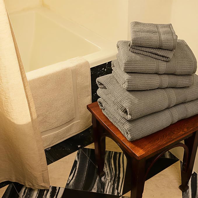 Preston Lane Douro Washcloth Set – 2 Pack Luxury Cotton Towels, Ultra Soft & - Image 2
