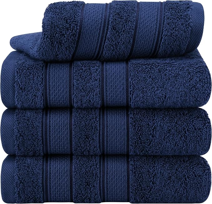 American Soft Linen Salem 100% Cotton Turkish 4 Piece Hand Towels by AmericanSoftLinen