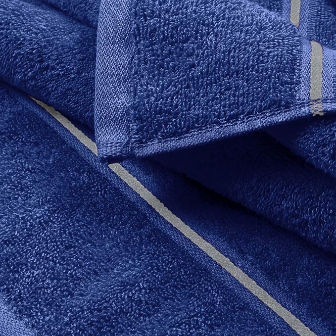 MyOwn Cotton 2 Pack Oversized Bath Towel Set 28x55 inches, Large Bath Towels - Image 2