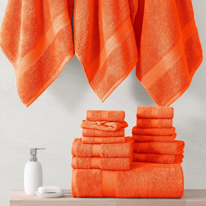 LANE LINEN 100% Cotton Luxury Bathroom Towel Set - Image 5