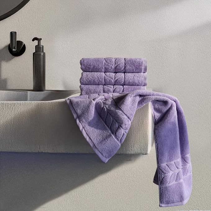 BAGNO MILANO Organic Turkish Cotton Bath Towels, Luxury Jacquard Collection - Image 2