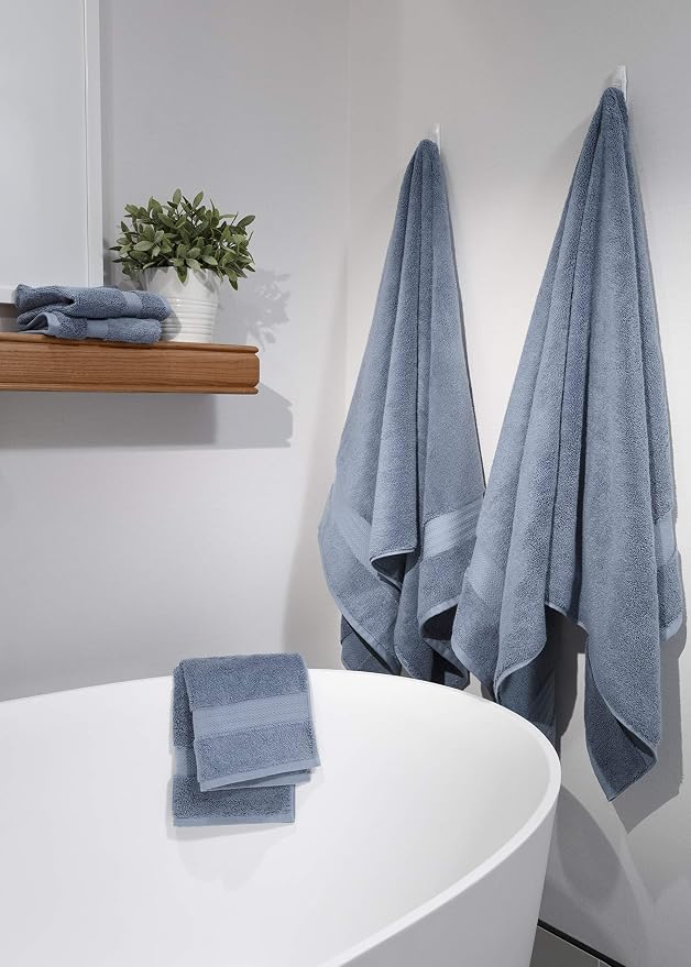 100% Organic Cotton Bath Towel Set | Bathroom Luxury Towel Set of 6 | GOTS - Image 3
