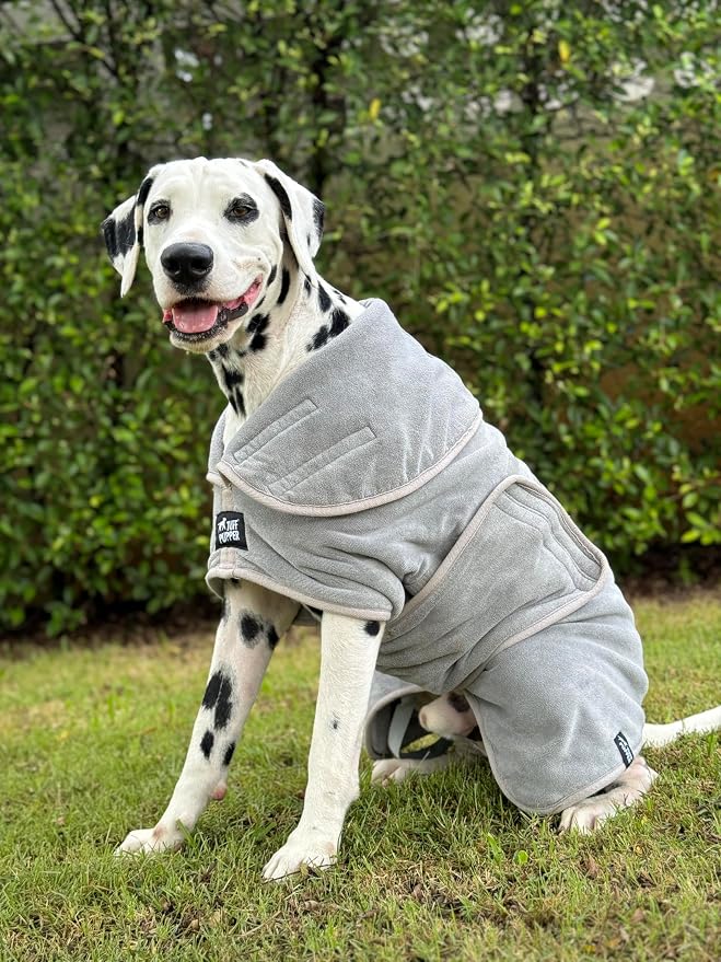 Tuff Pupper Fast Drying Dog Bath Robe | 800 GSM Plush Dog Towel - Image 8