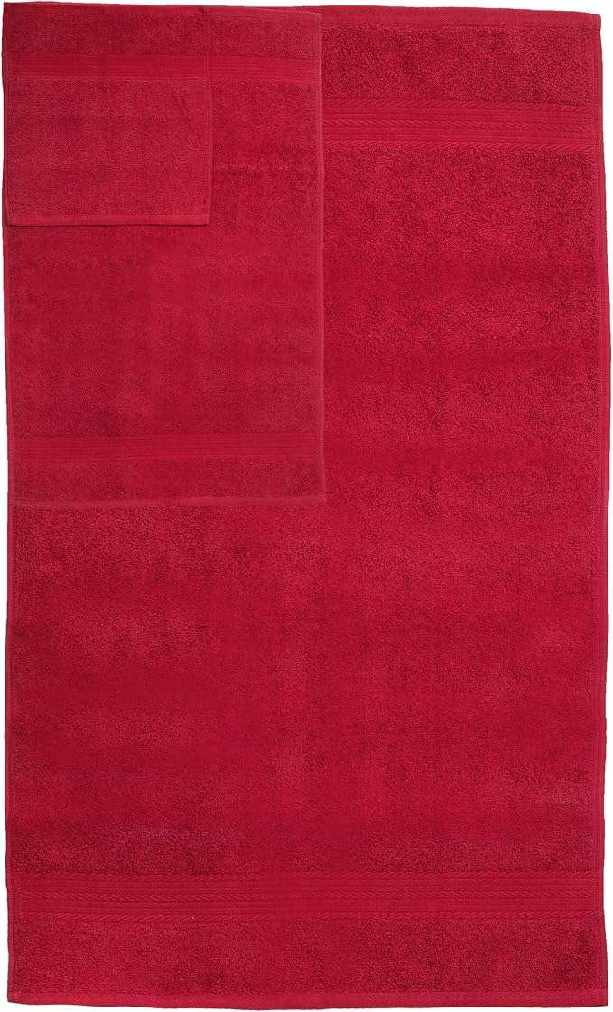 Ample Decor 100% Cotton 6 Piece Bathroom Towels Set, 2 Bath Towels, 2 Hand - Image 6