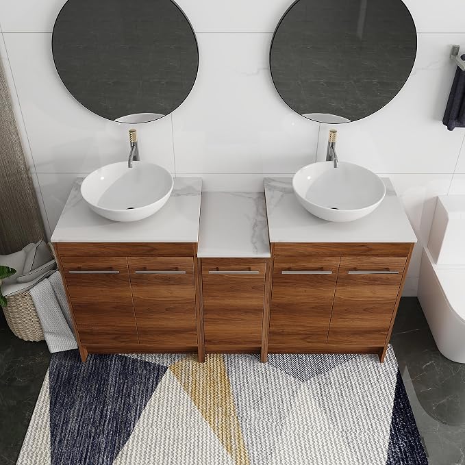 60 Inch Bathroom Vanity with Sink, Mordern Bathroom Vanity, Single Sink - Image 8