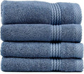 EastNBlue Lara 100% Turkish Cotton Washcloths 4 Pack, Extra Soft & Absorbent by EastNBlue