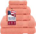 American Veteran Towel, 100% Cotton Turkish 6 Piece Towel Set, Luxury Towels by American+Veteran+Towel