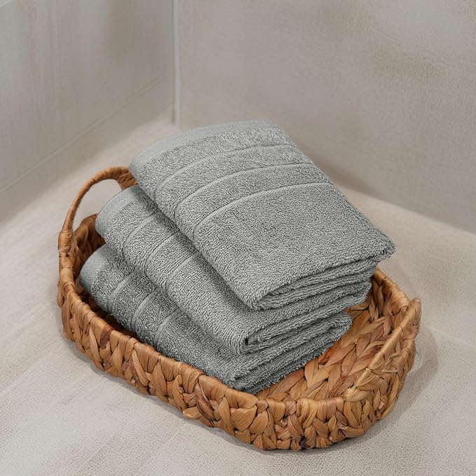 Tens Towels Pack of 6 Hand Towels, 100% Cotton, Lighter Weight, Quick to Dry - Image 5