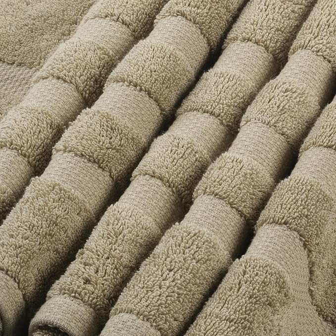 SOFE H&L | Olea Luxury Cotton Turkish Bath Towels Set of 4 Green | Premium - Image 5