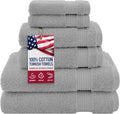 American Veteran Towel, 100% Cotton Turkish 6 Piece Towel Set, Luxury Towels by American+Veteran+Towel