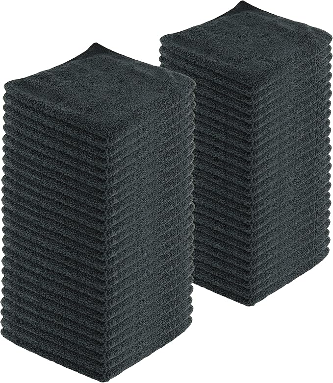 Microfiber Cleaning Cloths, 120 Pack, All-Purpose, Highly Absorbent, Washable by JDHomease