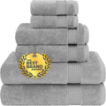 Cotton Paradise 6 Piece Towel Set 100% Cotton Soft Absorbent Turkish Towels by UNITEDHOMETEXTILE