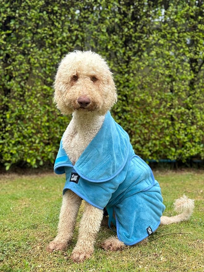 Tuff Pupper Fast Drying Dog Bath Robe | 800 GSM Plush Dog Towel - Image 8