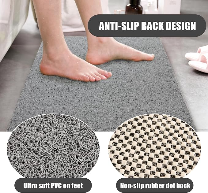 HOMBYS 58 x 32 Extra Large Shower Mat - Image 4