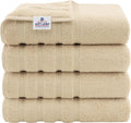 American Soft Linen Luxury 4 Piece Bath Towel Set, 600 GSM 100% Cotton Turkish by AmericanSoftLinen