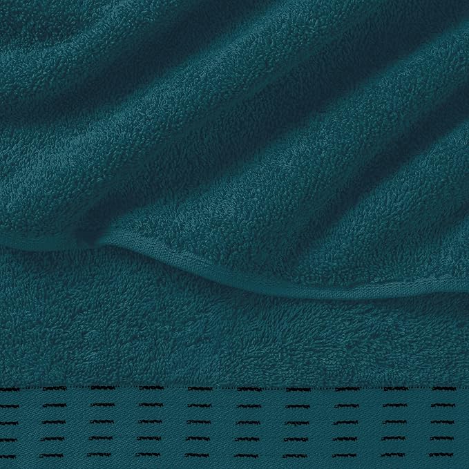 Cotton 2 Pack Oversized Bath Towel Set 28x55 inches, Large Bath Towels - Image 2