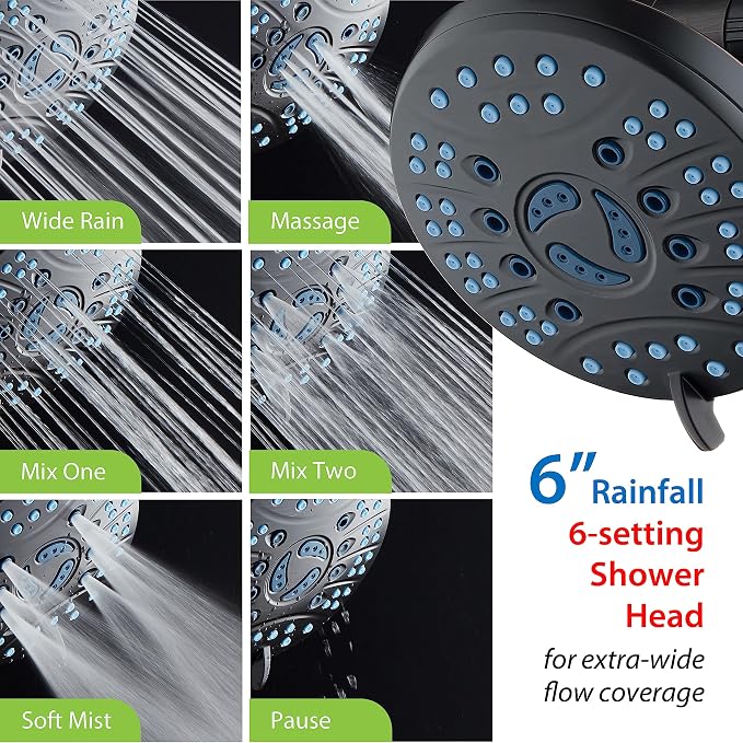 Hotel Spa AquaCare As-Seen-On-TV High Pressure Handheld & Rain 50-mode 3-way - Image 8