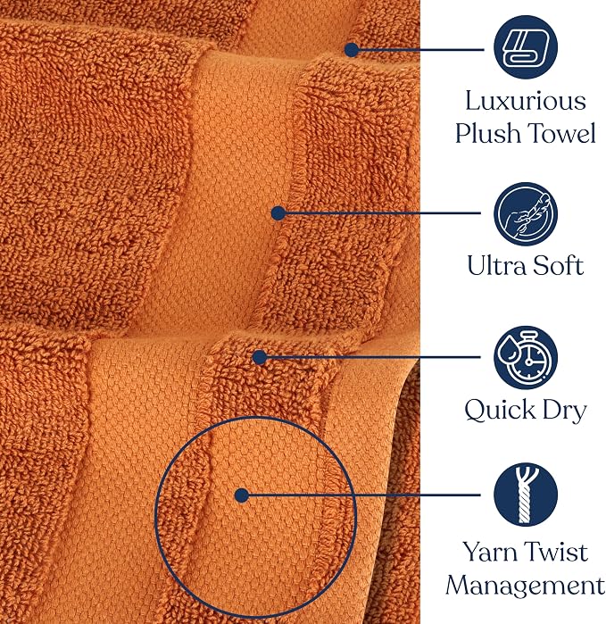 Delara Organic Cotton Luxuriously Plush Hand Towel Pack of 2 | GOTS & OEKO-TEX - Image 2