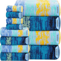SEMAXE 12-Piece Family Bathroom Towel Set by SEMAXE