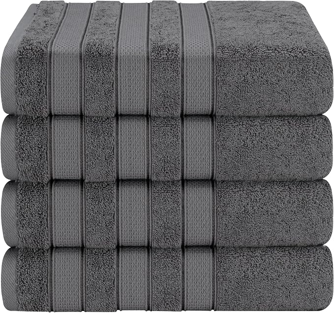 American Soft Linen Salem 100% Cotton Turkish 4 Piece Bath Towels by AmericanSoftLinen