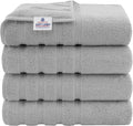 American Soft Linen Luxury 4 Piece Bath Towel Set, 600 GSM 100% Cotton Turkish by AmericanSoftLinen