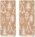 SKL Home Christmas/Winter Mod Tree 100% Cotton Premium 2-Piece Hand Towel Set by SKLHomebySaturdayKnightLtd