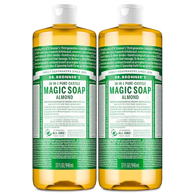 Dr. Bronner's Pure-Castile Magic Liquid Soap- Made by DrBronners