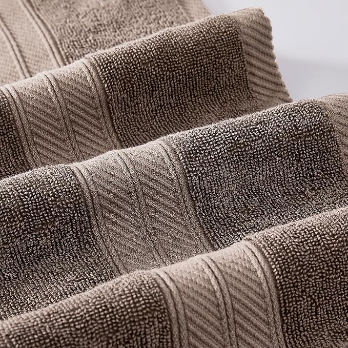 Modern Threads Trefoil Filigree 6-Piece 100% Cotton Towel Set – Reversible Yarn - Image 3