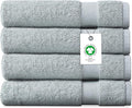 Delara Organic Cotton Luxuriously Plush Bath Towel Pack of 4 | GOTS & OEKO-TEX by Delara
